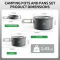 TrailCook™ Camping Aluminum Cookset