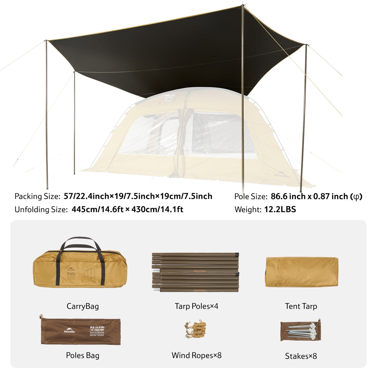 Dune™ 10.9 Pro 4-Person Hot Tent