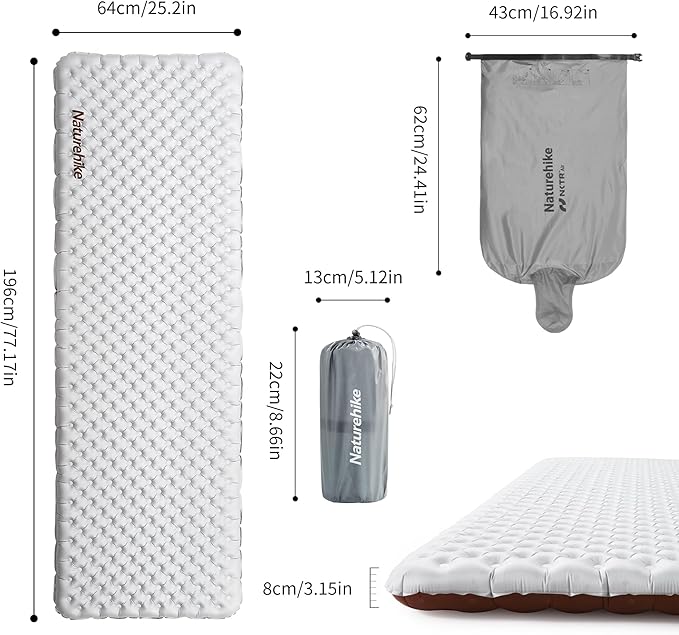 TuYe™ R5.8 Ultralight Inflatable Pad